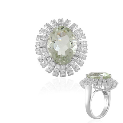 Anello in argento con Ametista Verde