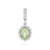 Colgante en plata con Granate verde menta de Merelani