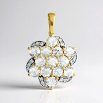 Ciondolo in argento con Zircone (de Melo Essence)