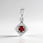 Ciondolo in argento con Rubino Tanzania (Adela Silber)