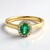 Bague en or et Emeraude de Zambie AAA