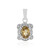 Mandarin Zircon Silver Pendant