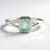 Anello in argento con Smeraldo Color Paraiba
