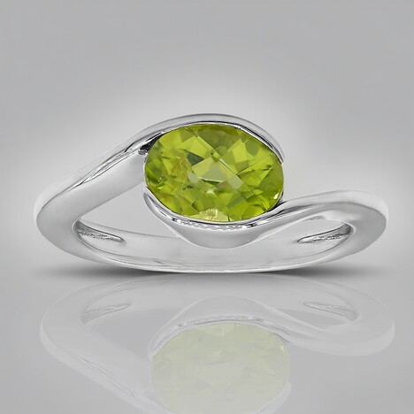 Anello in argento con Peridoto