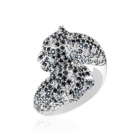 Anello in argento con Topazio Bianco