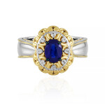 Anillo en plata con Espinela azul cobalto (Gems en Vogue)