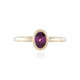9K Magenta Garnet Gold Ring