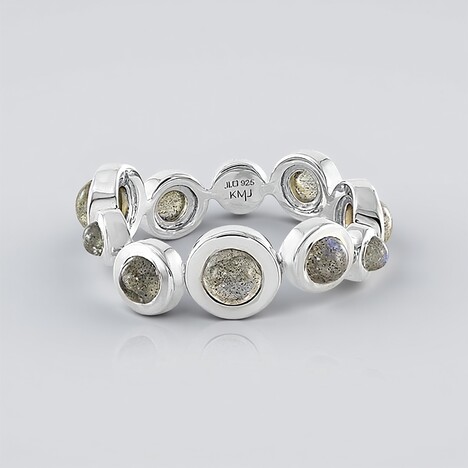 Anello in argento con Labradorite Blu Maniry (KM by Juwelo)