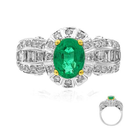 14K Colombian Emerald Gold Ring (CIRARI)
