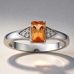 Anello in argento con Topazio Tepetate