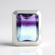 Pendentif en argent et Fluorite multicolore (MONOSONO COLLECTION)