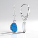 Orecchini in argento con Doppietto di Opale (MONOSONO COLLECTION)