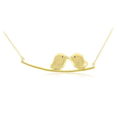 Collar en plata con Espinela negra