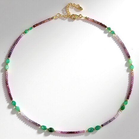 Collana in argento con Spinello Fancy (Riya)
