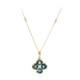 Collier en or et Saphir de couleur pétrole (CIRARI)