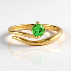Anello in argento con Lemshuku Tsavorite