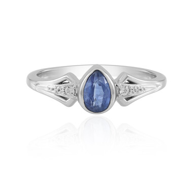 Anillo en plata con Cianita de Nepal