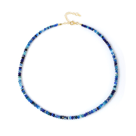 Collar en plata con Afghanita (Adela Silber)