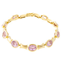 Bracelet en or et Kunzite du Brésil (CUSTODANA)