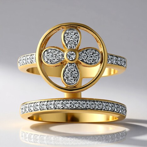 Anello in oro con Diamante SI1 (G) (Annette)