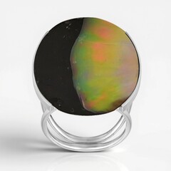 Anello in argento con Madreperla (Bali Barong)