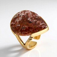 Anello in argento con Diaspro Oceano (Bali Barong)