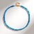 Collana in argento con Apatite Blu Neon