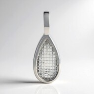 Pendentif en argent et Quartz blanc