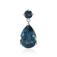Ciondolo in argento con Topazio Blu Londra