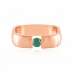 Grüner I2 Brillant-Silberring (de Melo Essence)