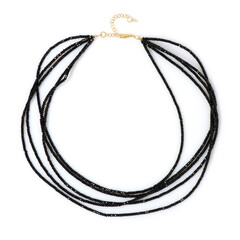 Collar en plata con Espinela negra