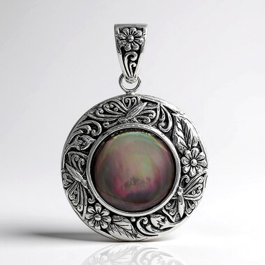 Mother of Pearl Silver Pendant (Art of Nature)