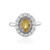 Yellow Beryl Silver Ring