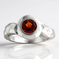 Anello in argento con Citrino Madeira