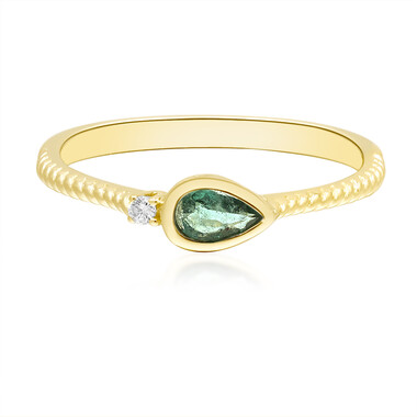 Anello in oro con Smeraldo Zambia AAA (CIRARI)