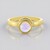 Bague en argent et Opale Welo