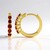 Orecchini in argento con Spinello Rosso
