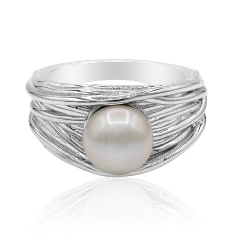 Süßwasserzuchtperlen-Silberring (TPC)