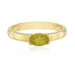 Anillo en plata con Zafiro amarillo de Madagascar