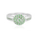 Anello in argento con Tsavorite della Tanzania
