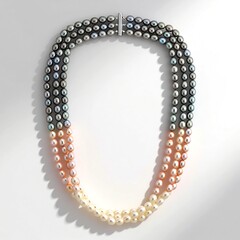 Collana in argento con Perla d'Acqua Dolce Bianca
