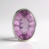 Pendentif en argent et Fluorite rose (MONOSONO COLLECTION)