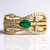 Anello in oro con Smeraldo Zambia AAA (CIRARI)