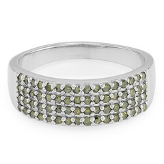 Bague en argent et Diamant fantaisie