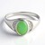 Anello in argento con Crisoprasio Imperiale