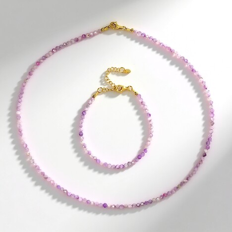 Parure in argento con Kunzite