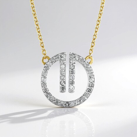 Collana in argento con Diamante I3 (J)