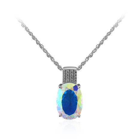 Collier en argent et Quartz Rayon de Lune