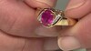 Zilveren ring met een Madagaskar Roze Saffier