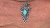 Zilveren hanger met een Blauwe Kingman Mohave Turkoois (Jones Lee)